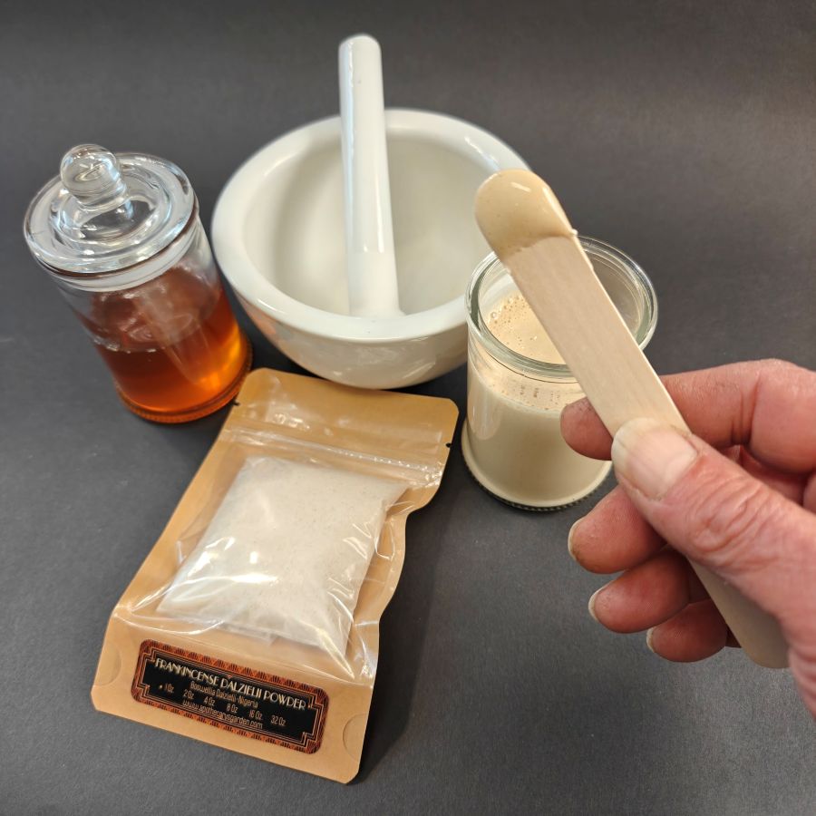 How to make a Frankincense Electuary with Honey