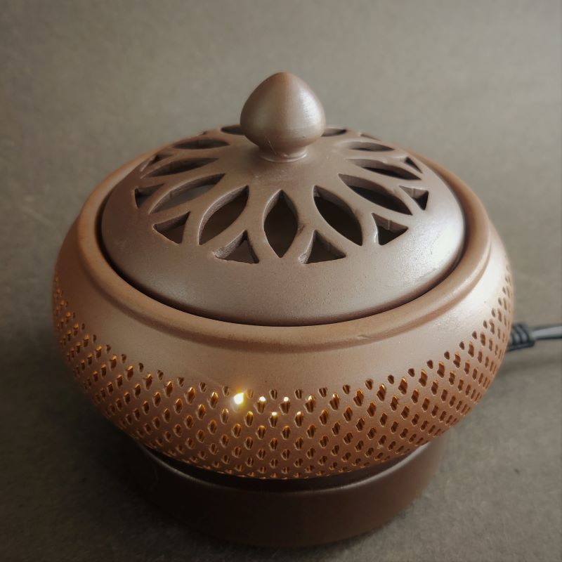 Electric Incense Heaters-Fire Flower-Illuminated-