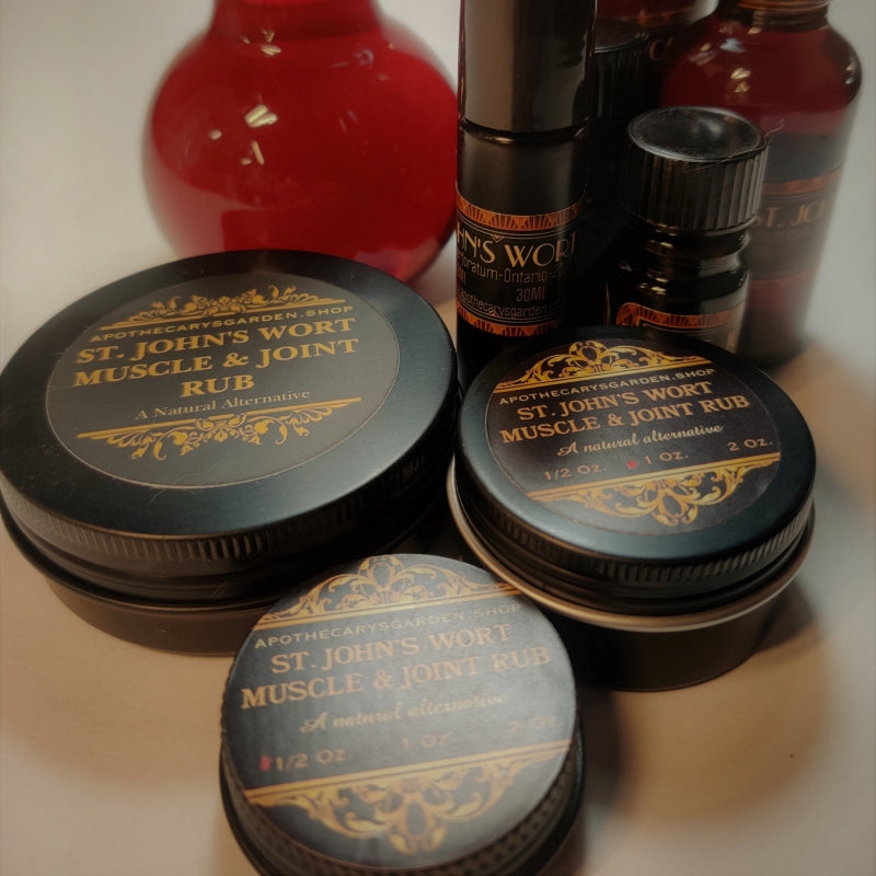 St. John&#39;s Wort-Spruce Rub