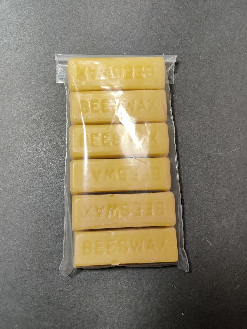 Beeswax bars-1 Oz. Natural-For salves-Wraps-Moustache and Beard waxes-