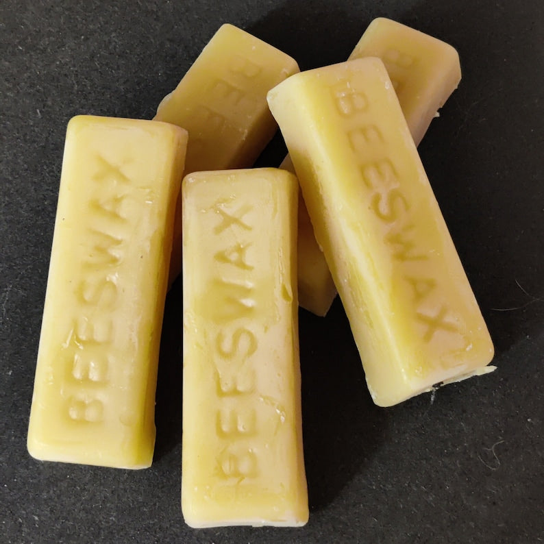 Beeswax bars-1 Oz. Natural-For salves-Wraps-Moustache and Beard waxes-