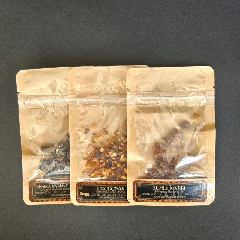 Myrhh Resin Sampler Sets - Standard and Exotic