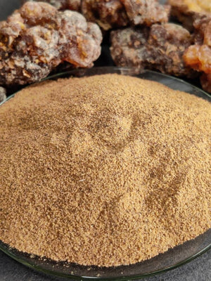 Myrrh Powder-GOLD STANDARD-Commiphora Myrrha. For preparing tinctures, oils, tooth powders and incense blends.