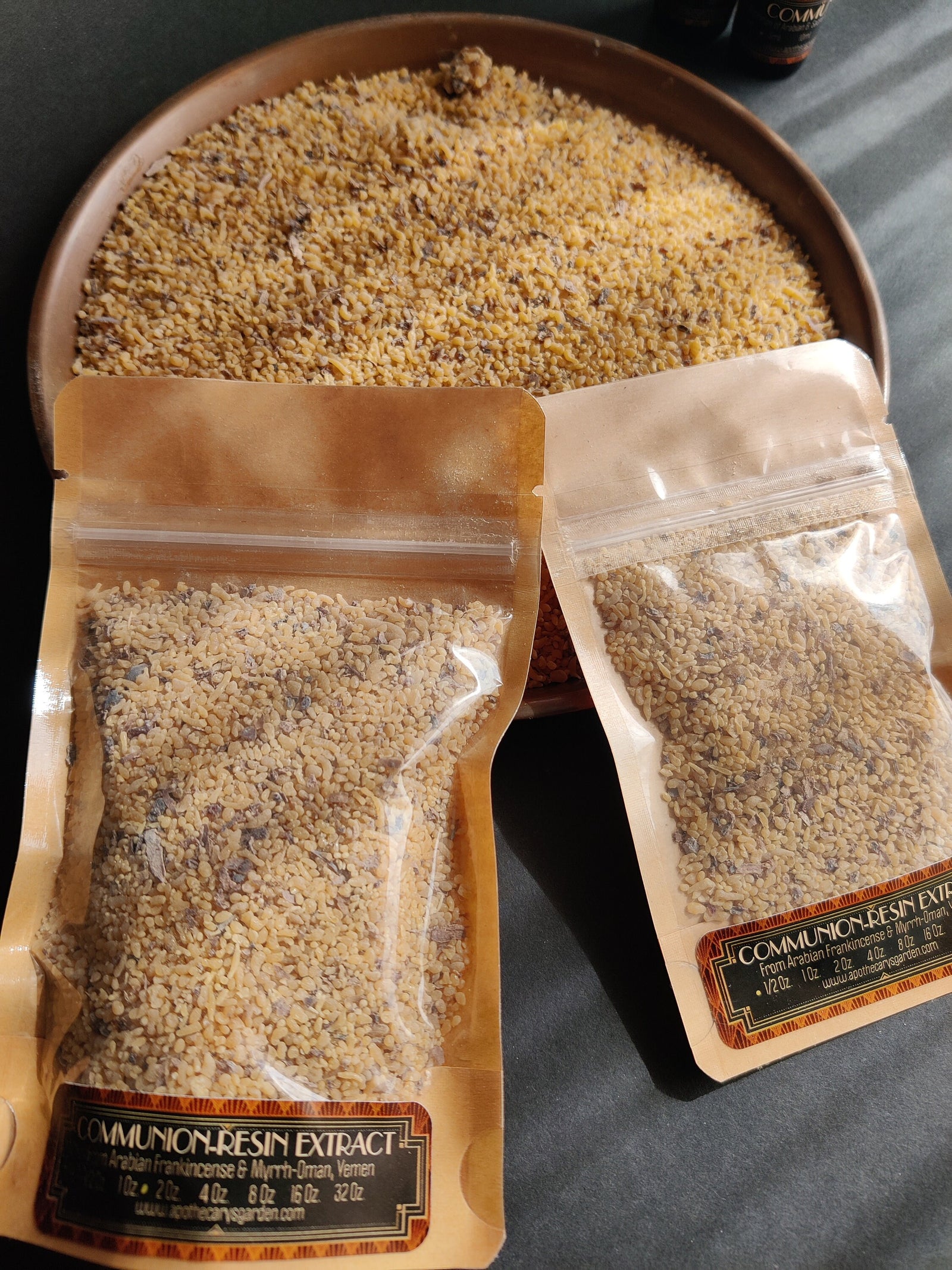 Communion Resin Extract-From a Co-distillation of Arabian Frankincense & Myrrh-An easy to use base for salves and cremes