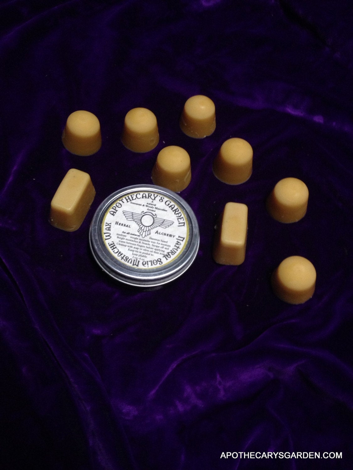 Moustache Wax-Spruce sap, Lanolin Mustache and Beard Wax.  A Wax for cooler weather